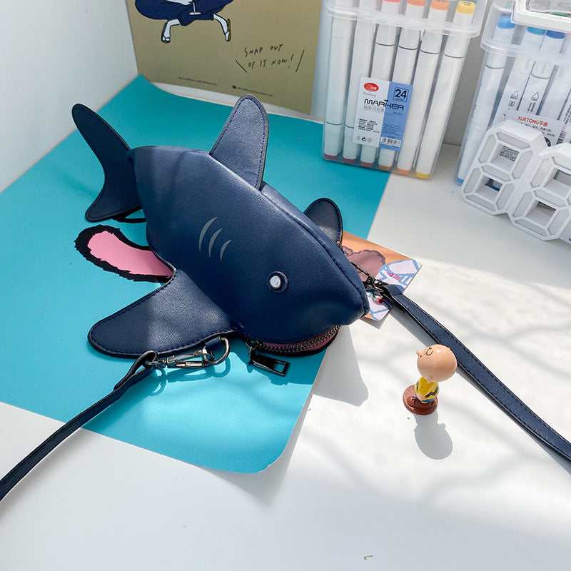 Wholesale PU Cartoon Shark Bag